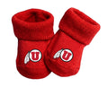 Utah Utes Baby Toe Bootie Socks 0-9 Months