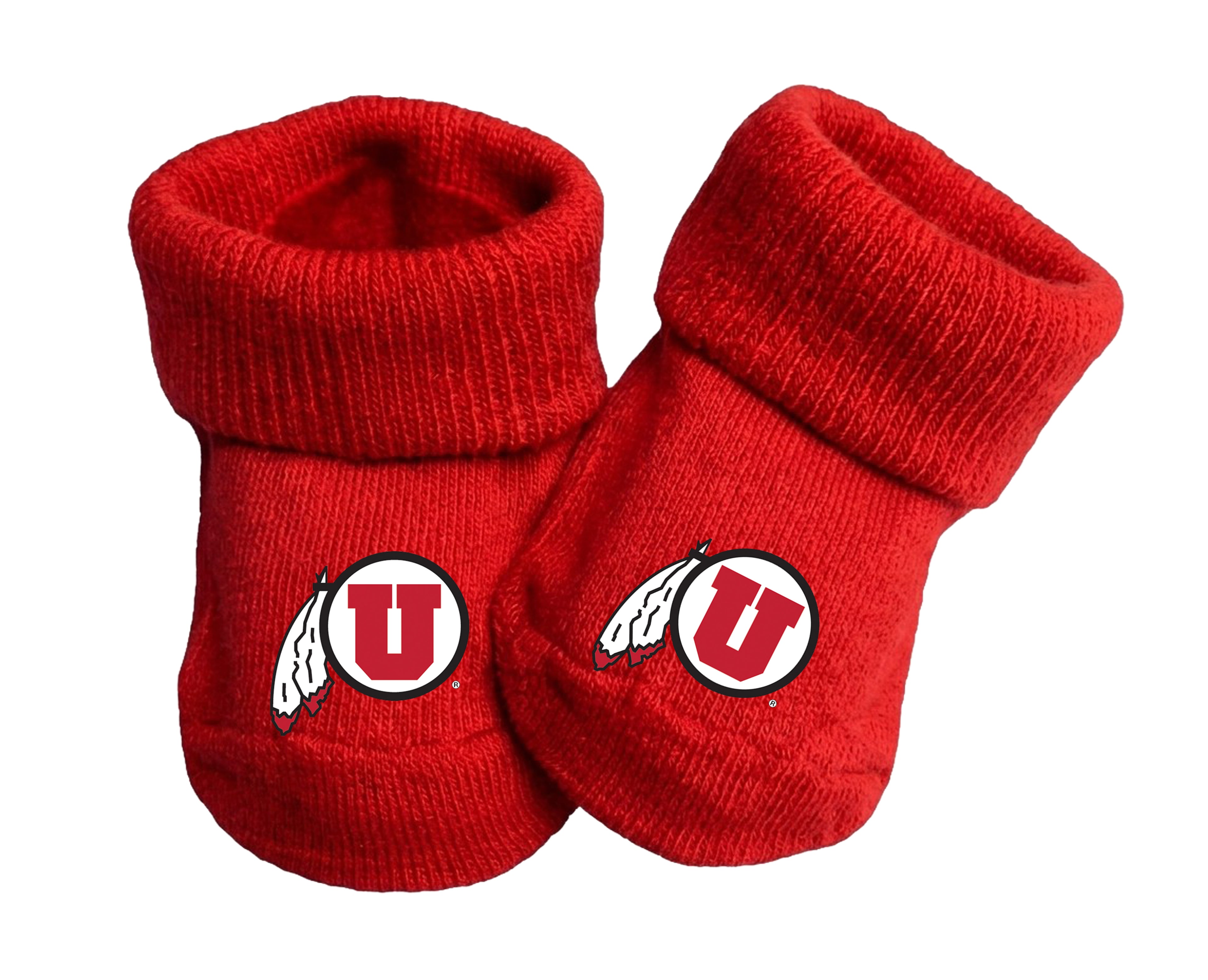 Utah Utes Baby Toe Bootie Socks 0-9 Months