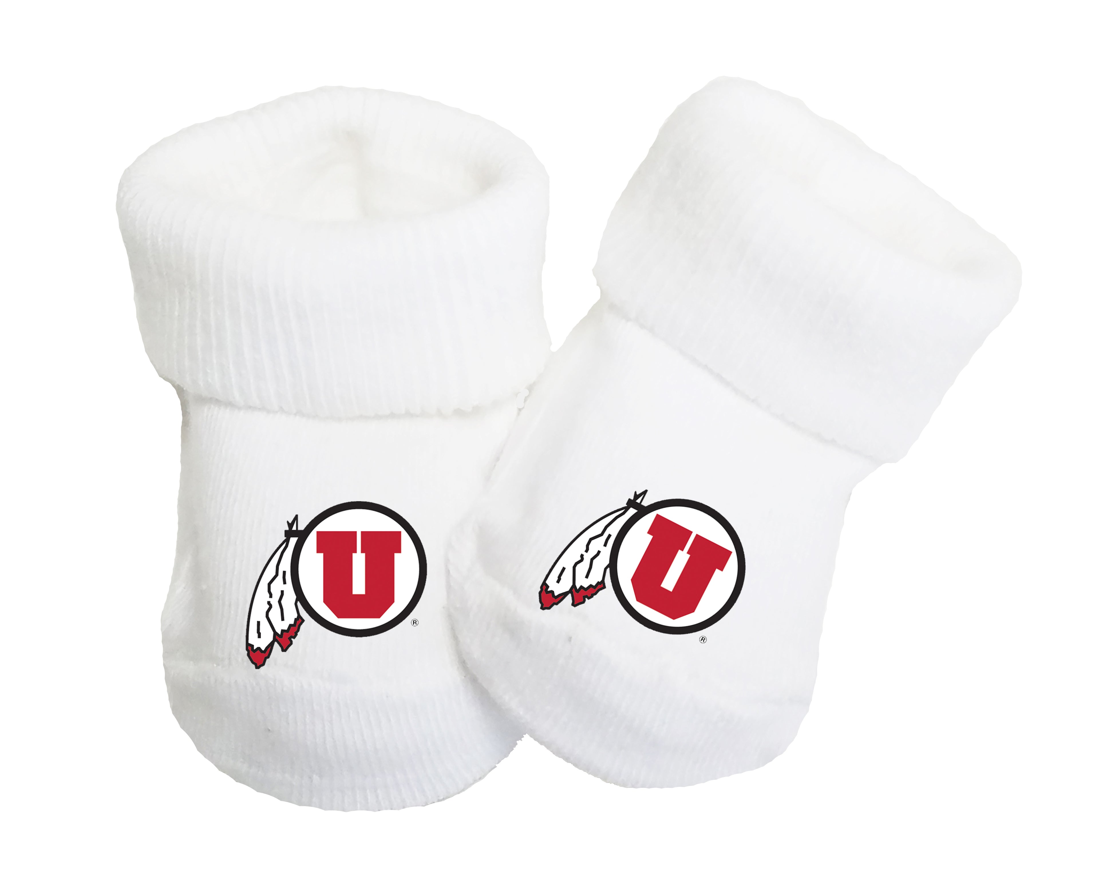 Utah Utes Baby Toe Bootie Socks 0-9 Months