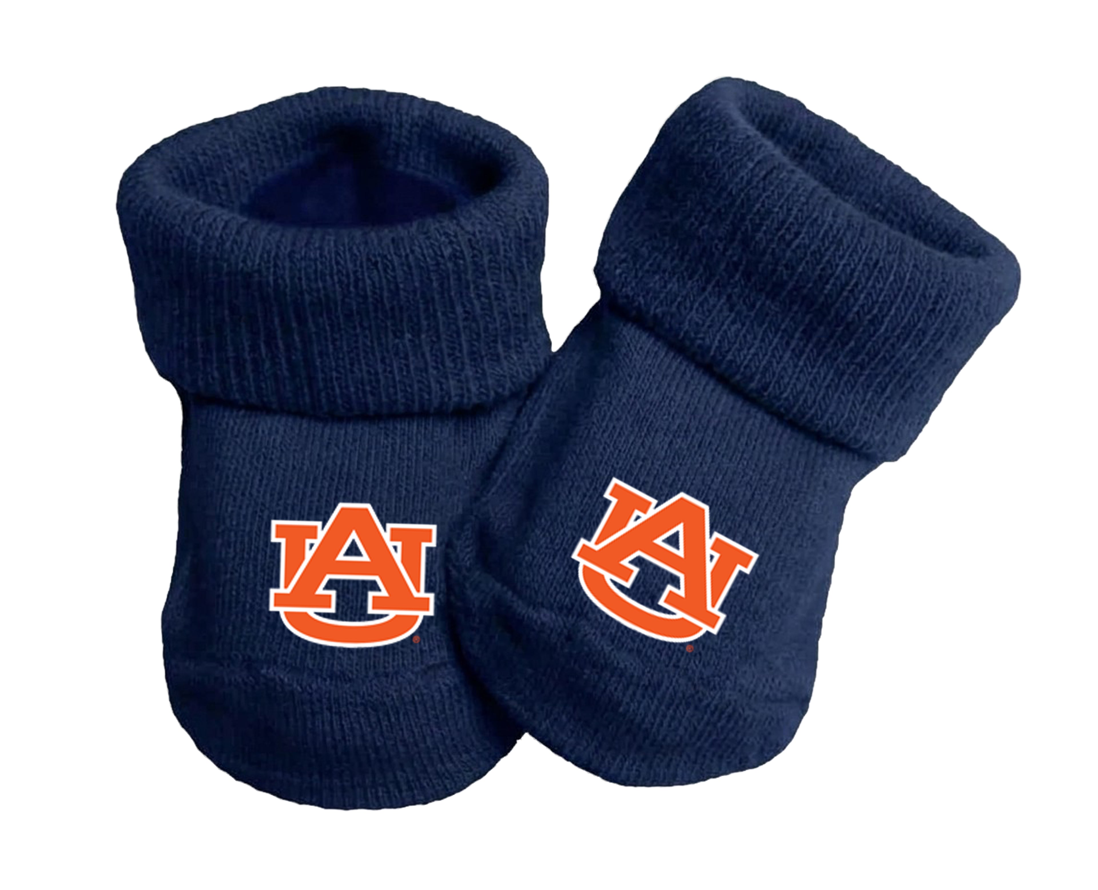 Auburn Tigers Baby Toe Bootie Socks 0-9 Months