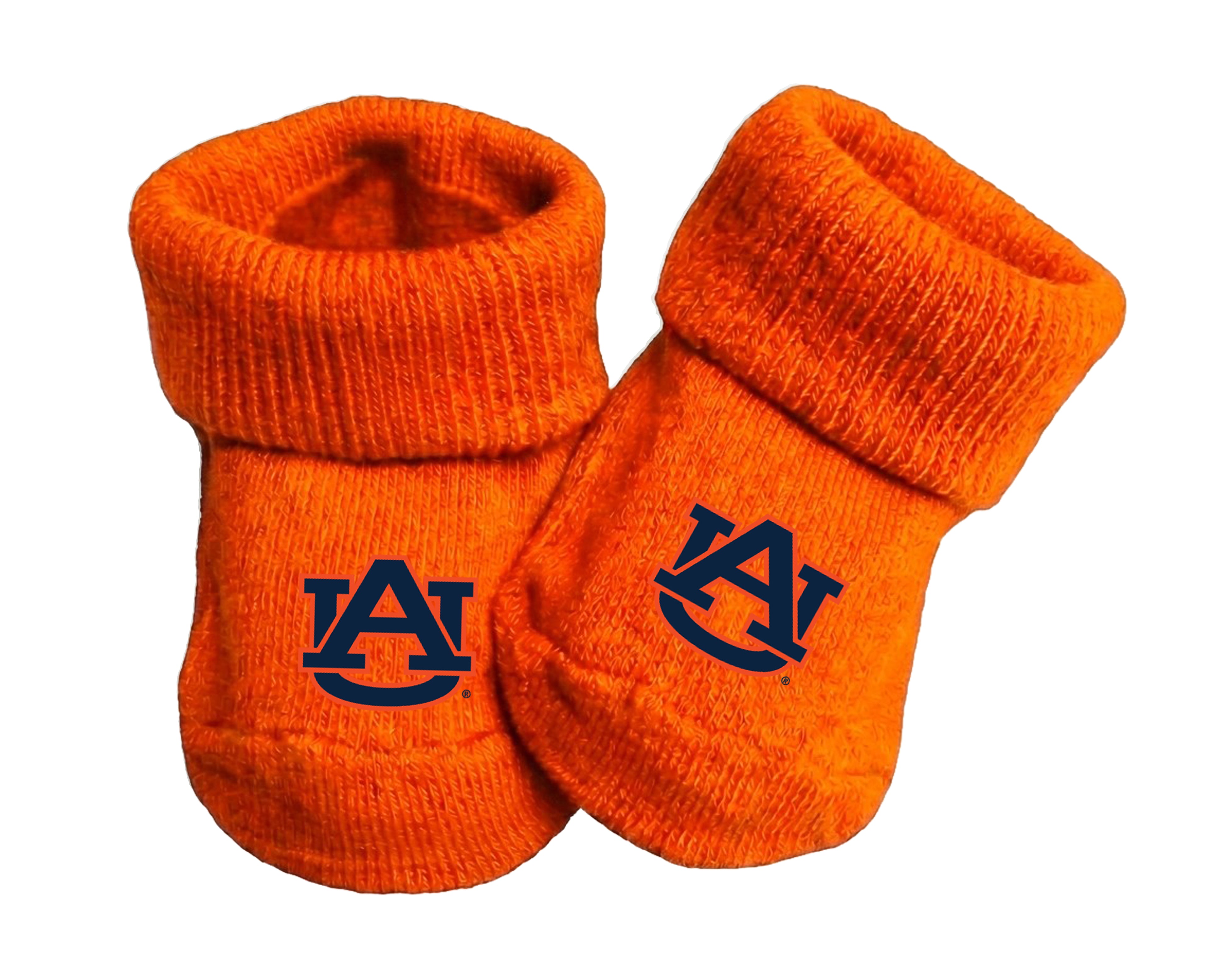 Auburn Tigers Baby Toe Bootie Socks 0-9 Months