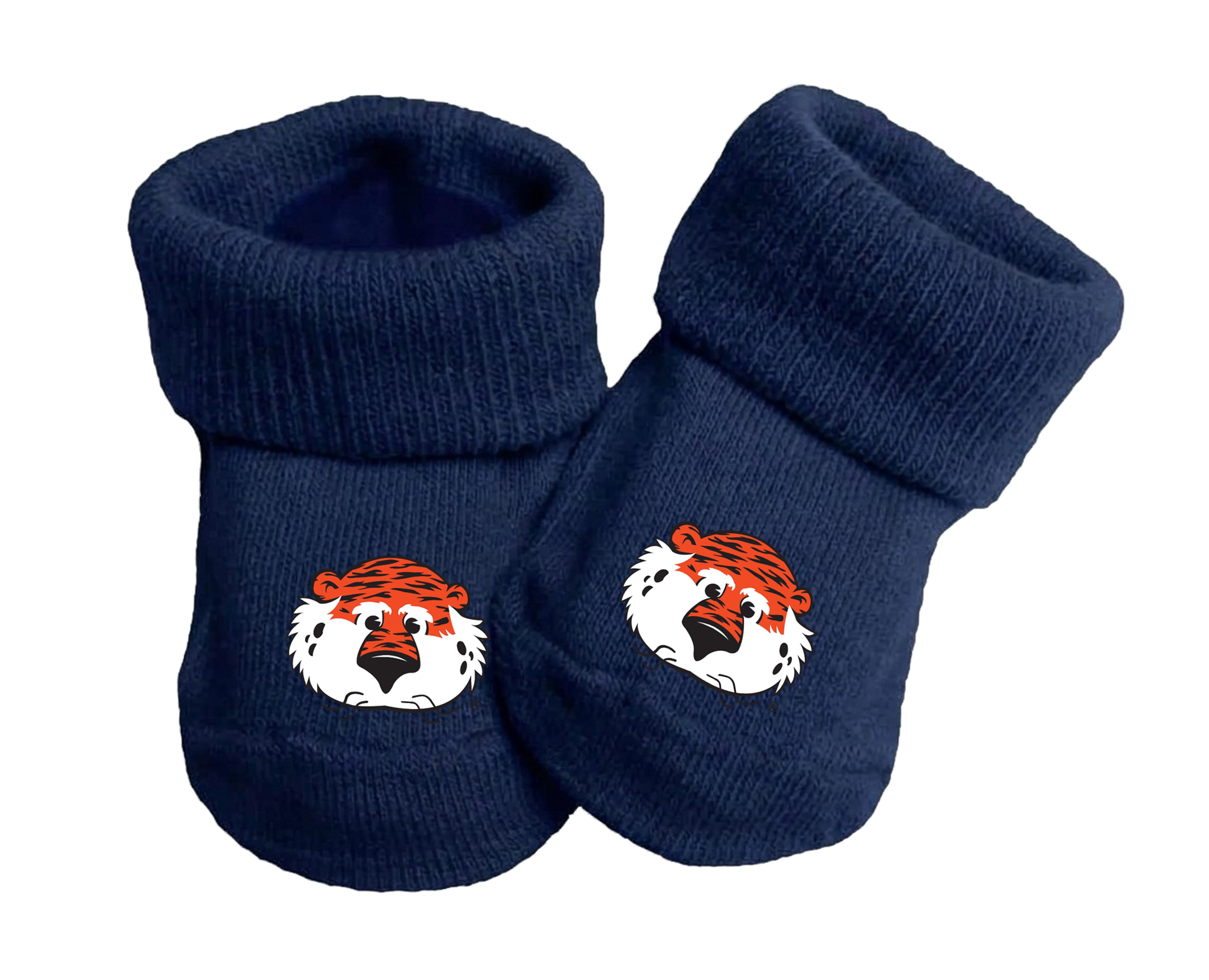 Auburn Tigers Baby Toe Bootie Socks 0-9 Months