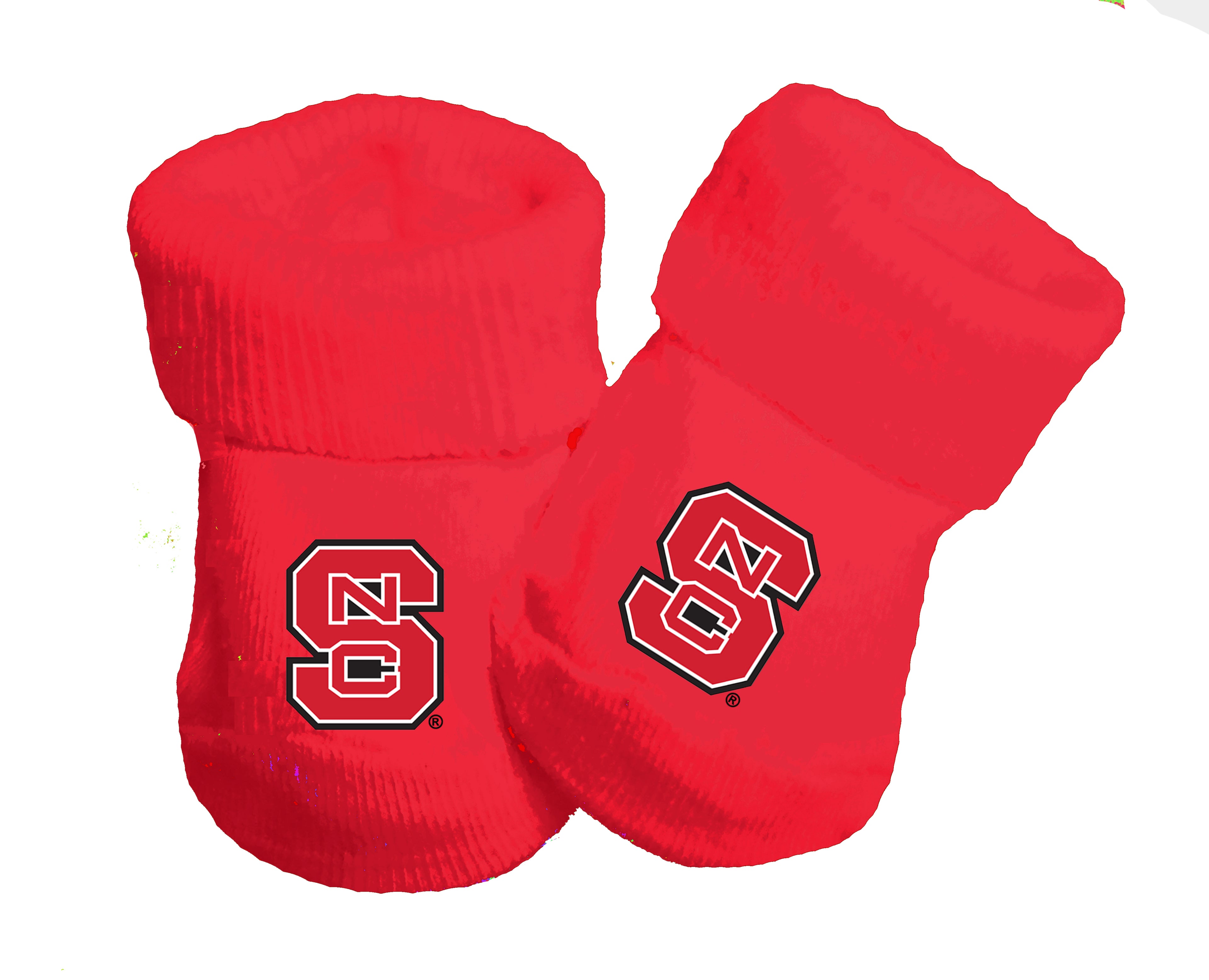 NC State Wolfpack Baby Toe Bootie Socks 0-9 Months