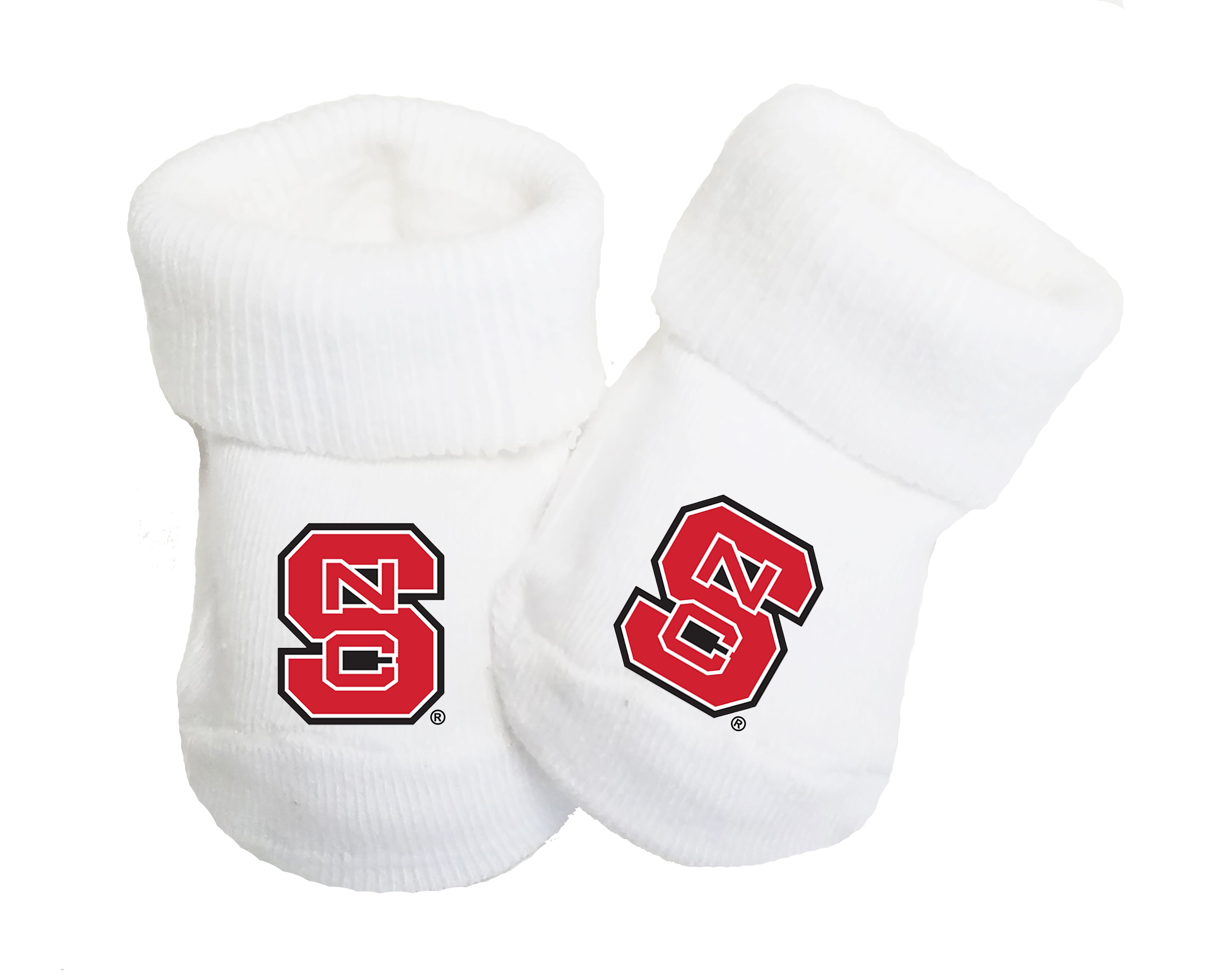 NC State Wolfpack Baby Toe Bootie Socks 0-9 Months