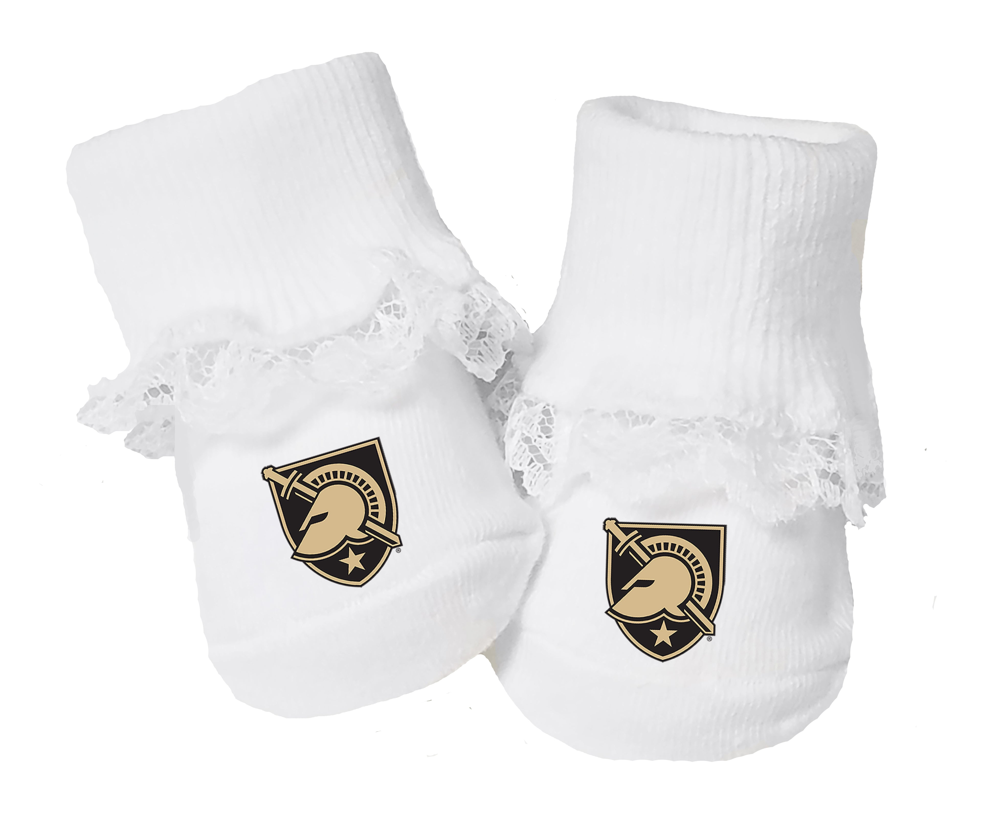 Army Black Knights Baby Toe Bootie Socks 0-9 Months