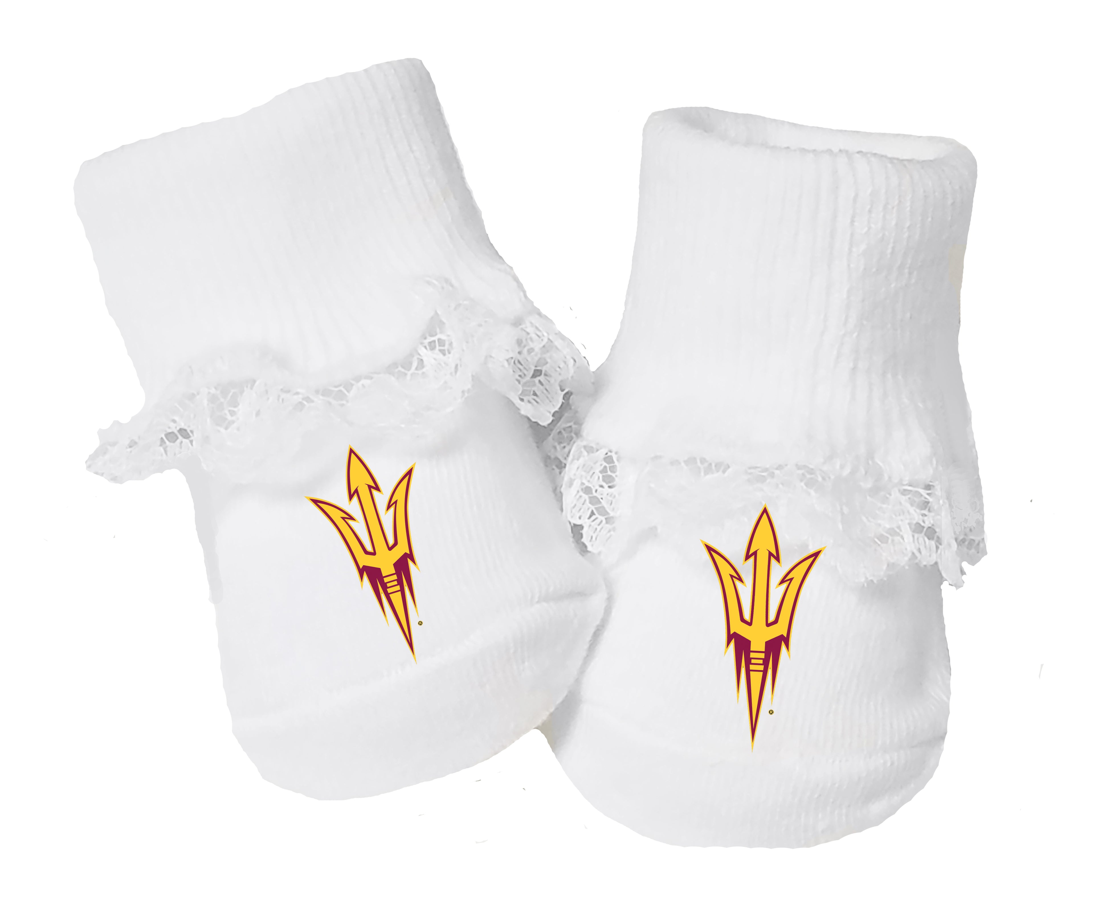 Arizona State Sun Devils Baby Toe Bootie Socks 0-9 Months