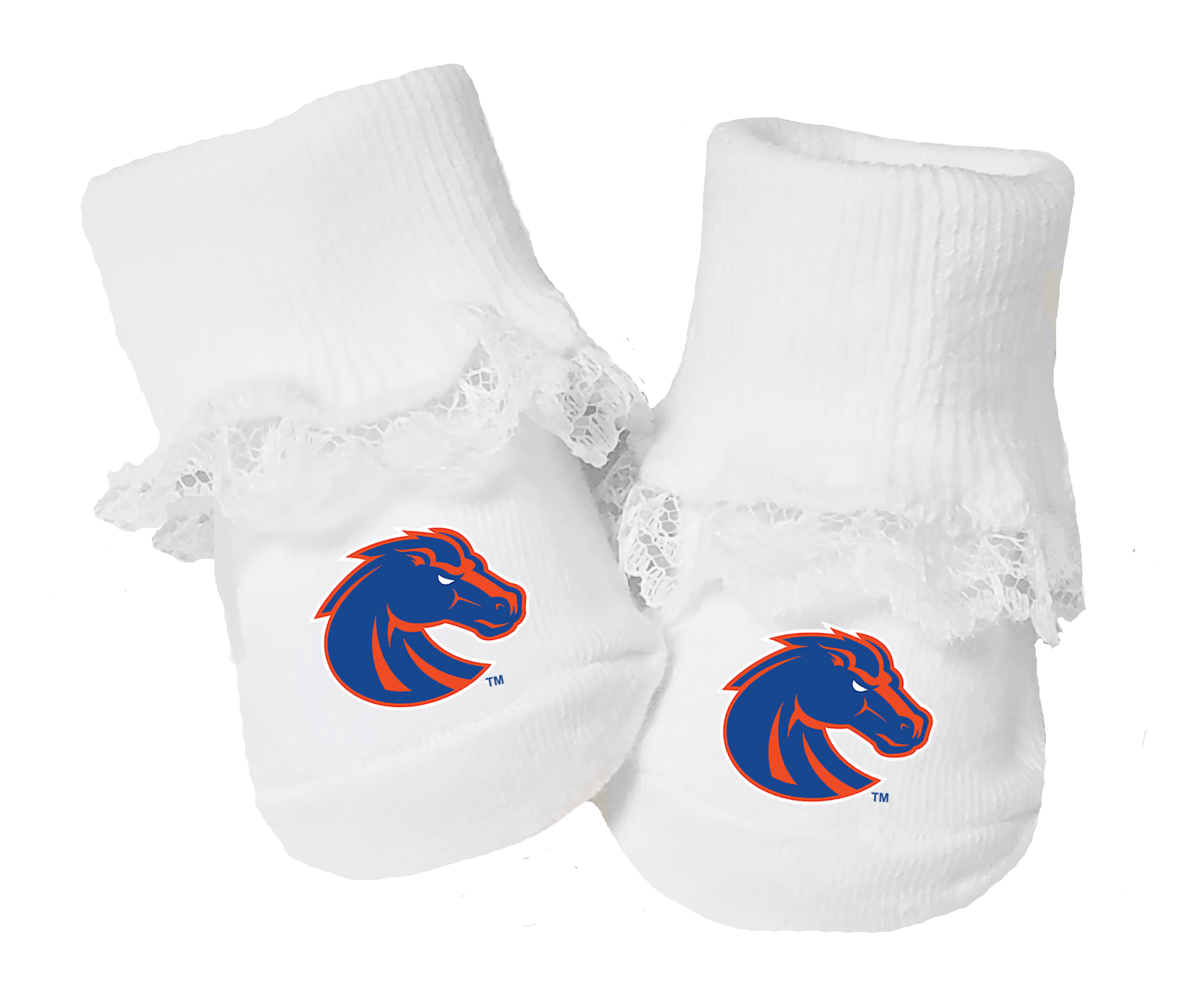 Boise State Broncos Baby Toe Bootie Socks 0-9 Months