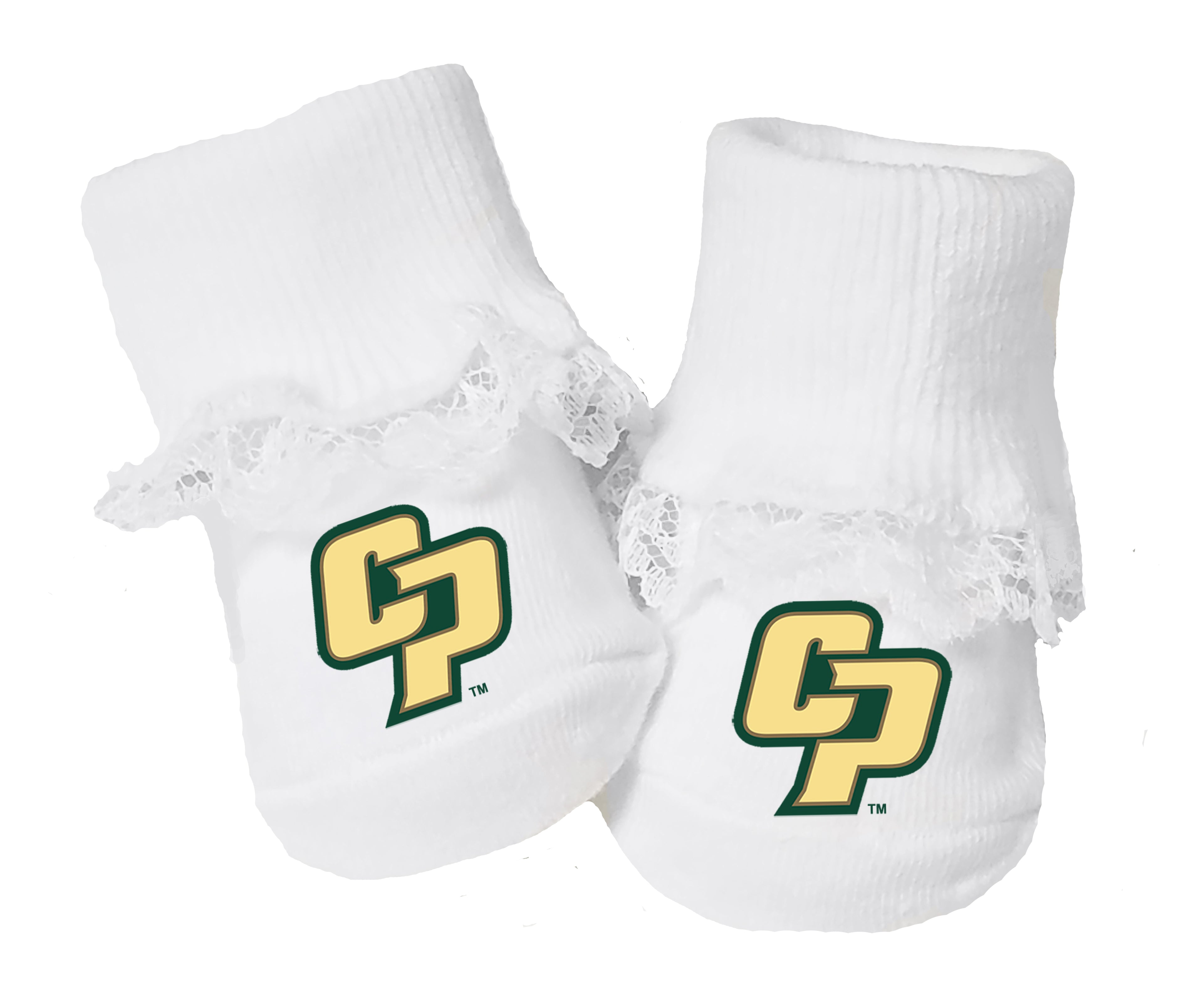 Cal Poly Mustangs Baby Toe Bootie Socks 0-9 Months