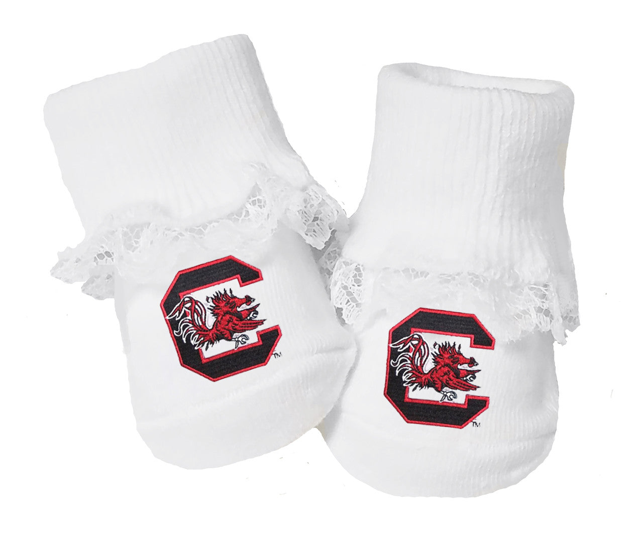 South Carolina Gamecocks Baby Toe Bootie Socks 0-9 Months