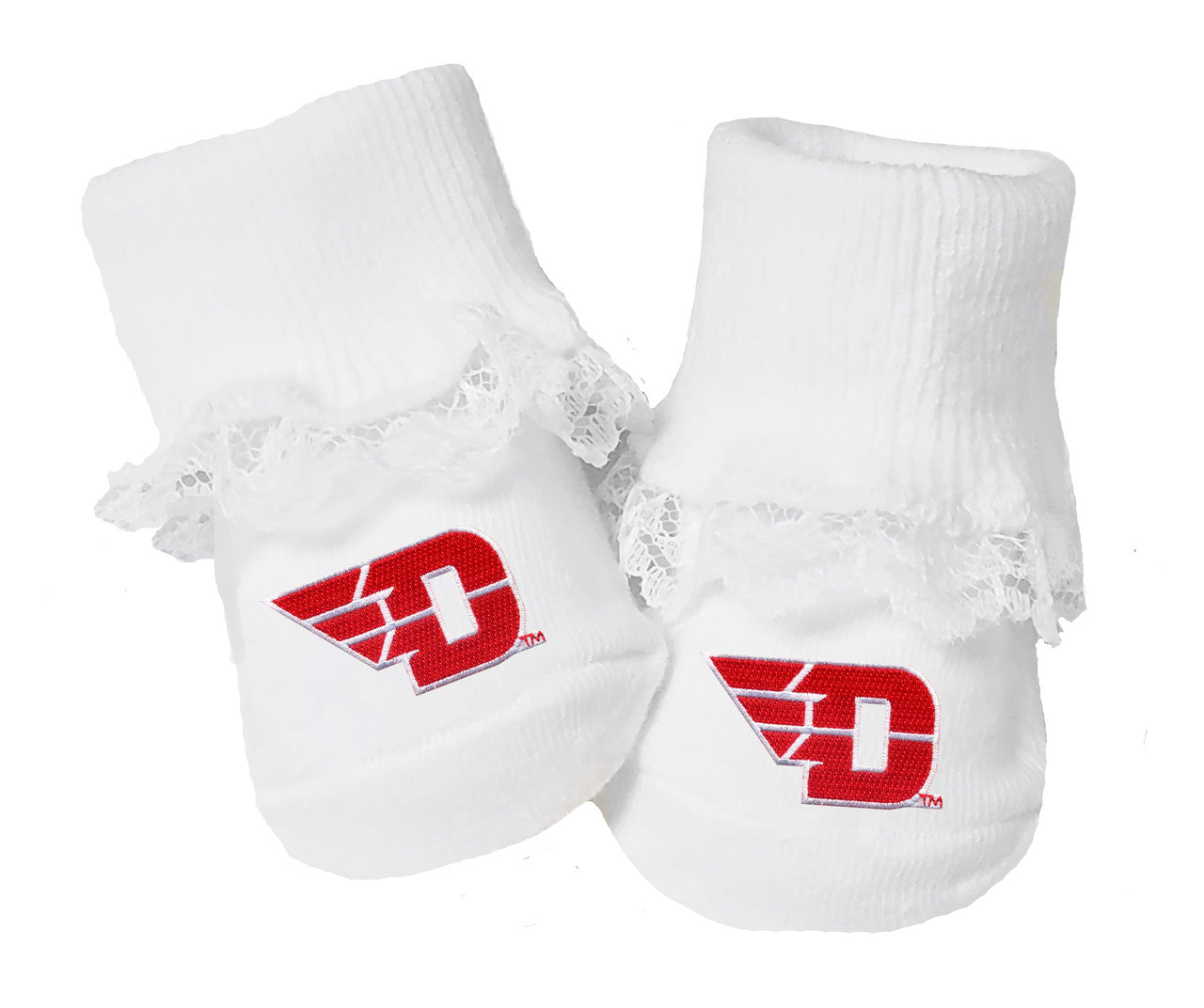 Dayton Flyers Baby Toe Bootie Socks 0-9 Months