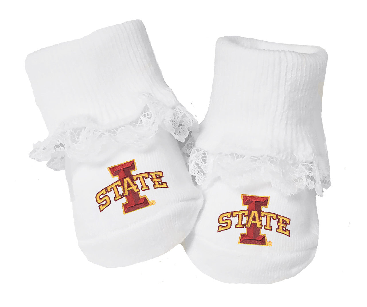 Iowa State Cyclones Baby Toe Bootie Socks 0-9 Months