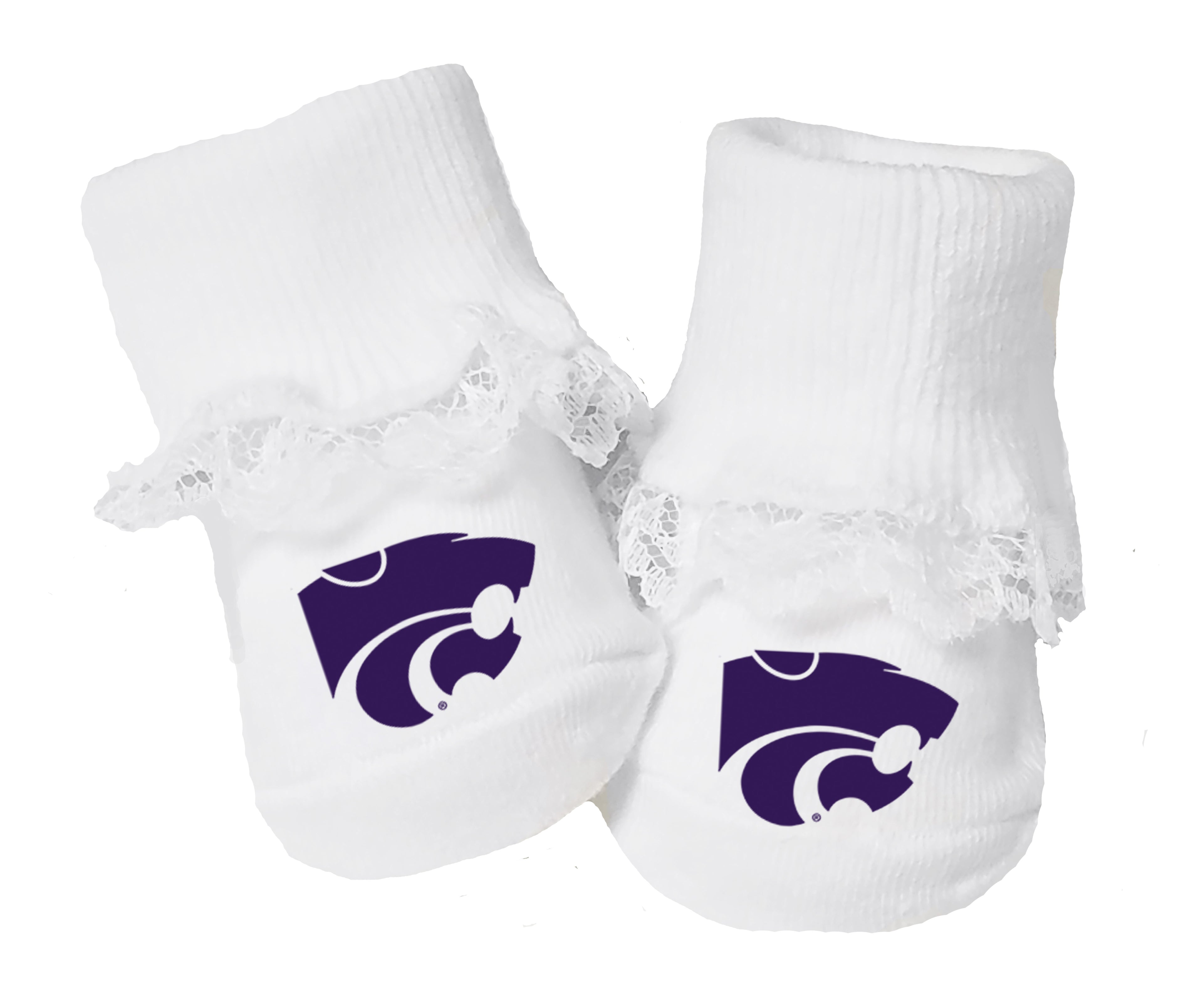 Kansas State Wildcats Baby Toe Bootie Socks 0-9 Months