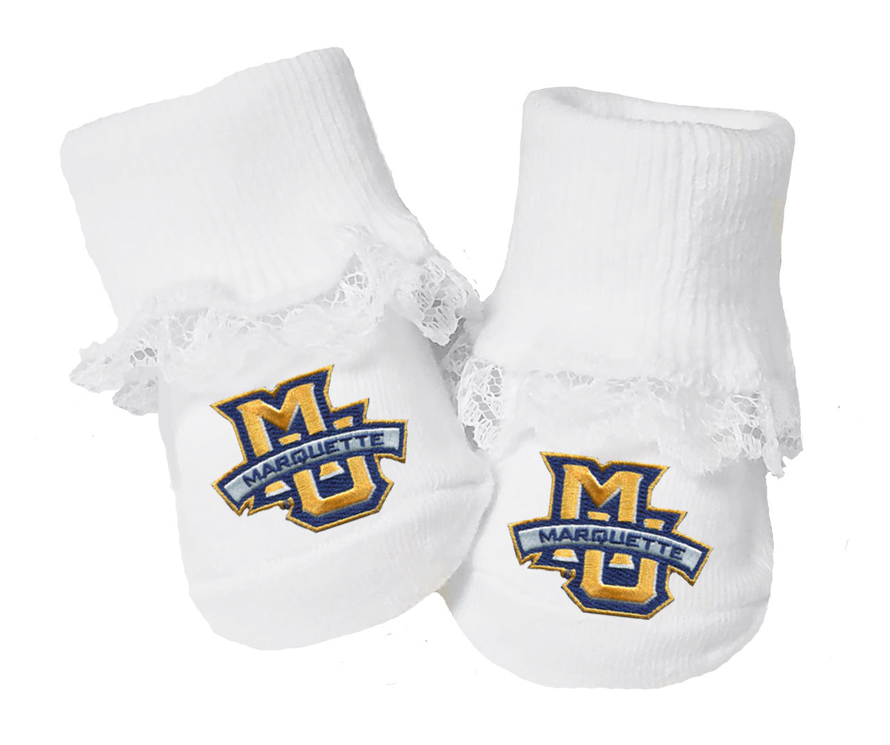 Marquette Golden Eagles Baby Toe Bootie Socks 0-9 Months