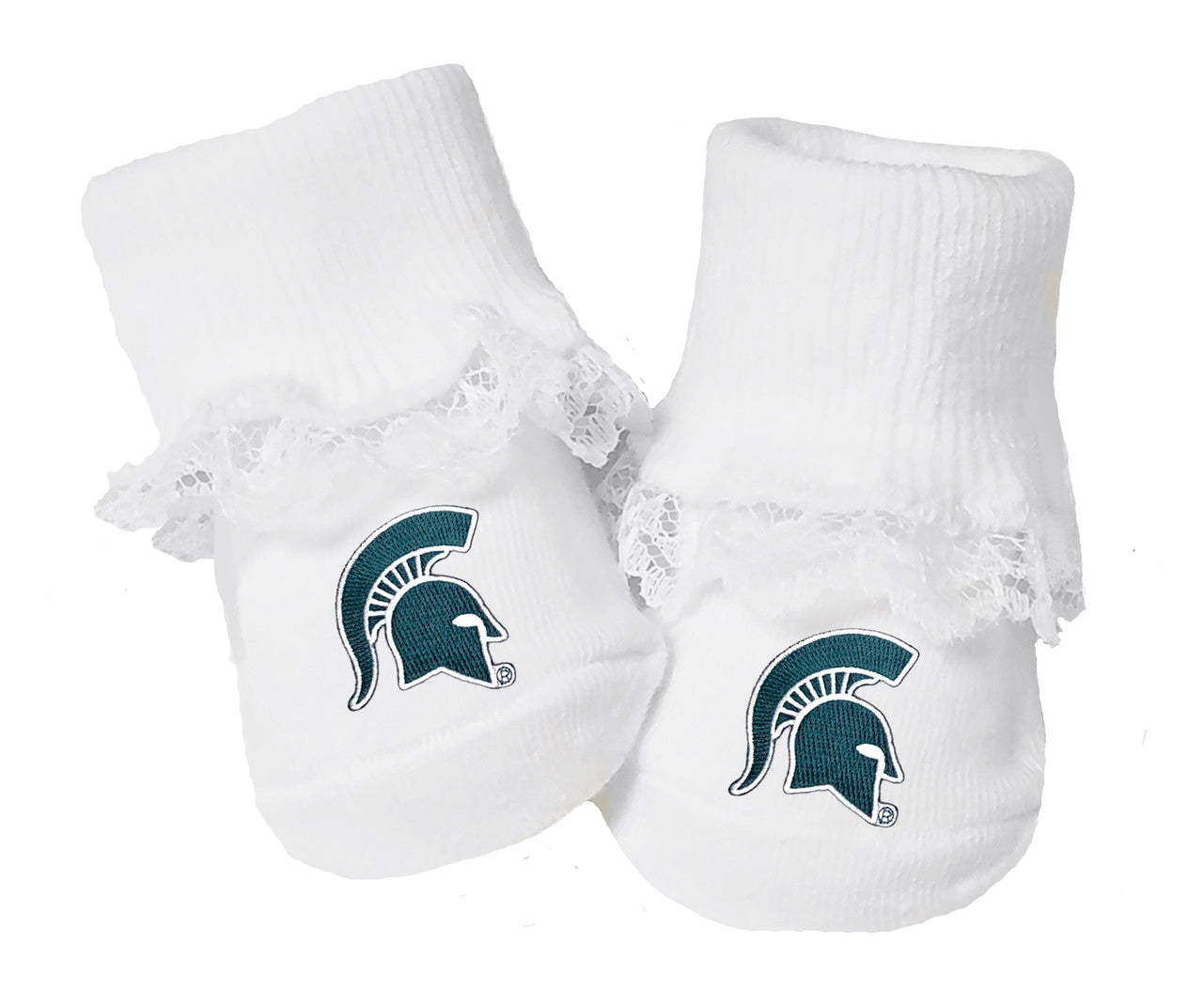 Michigan State Spartans Baby Toe Bootie Socks 0-9 Months