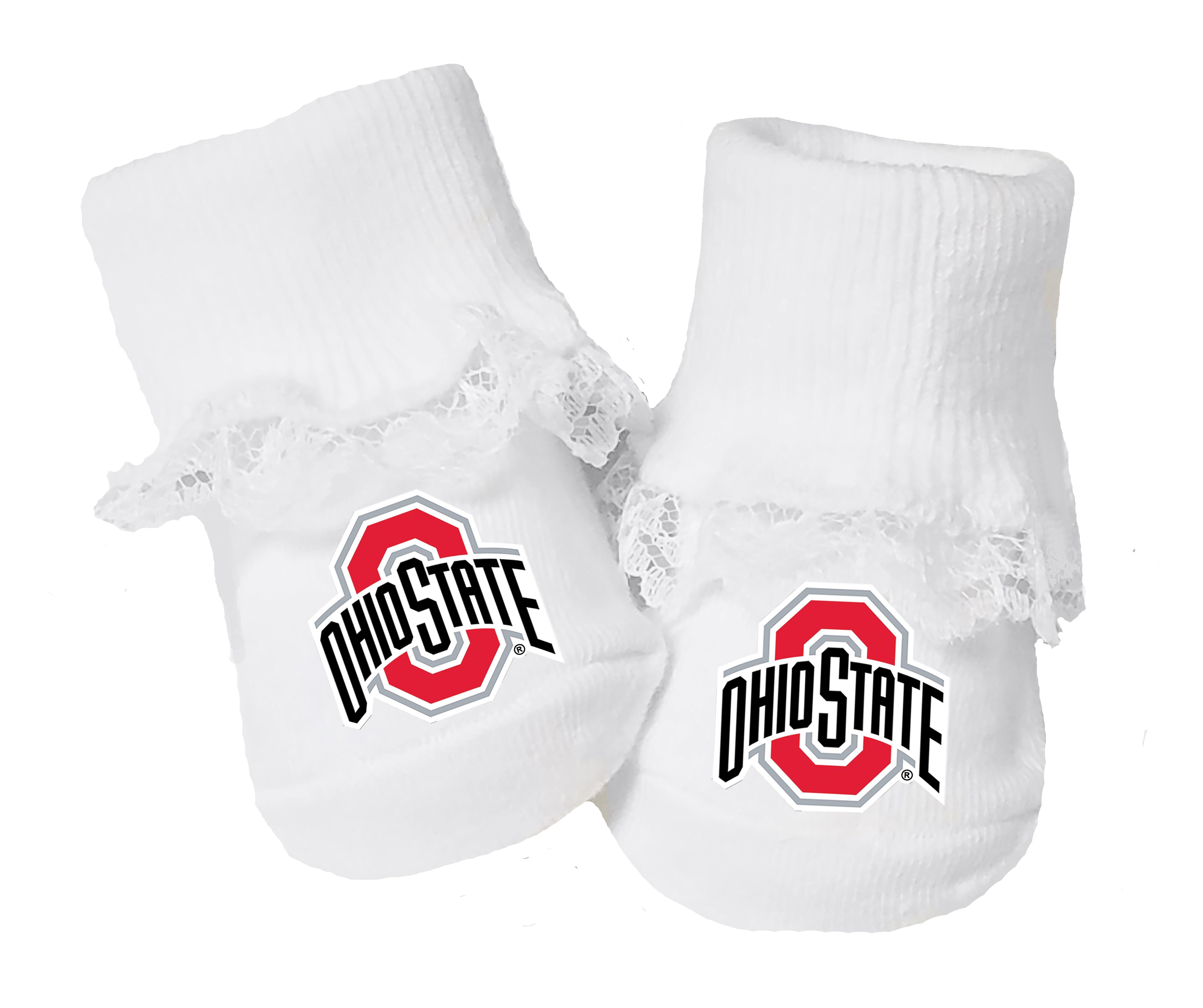 Ohio State Buckeyes Baby Toe Bootie Socks 0-9 Months