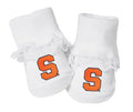 Syracuse Orange Baby Toe Bootie Socks 0-9 Months