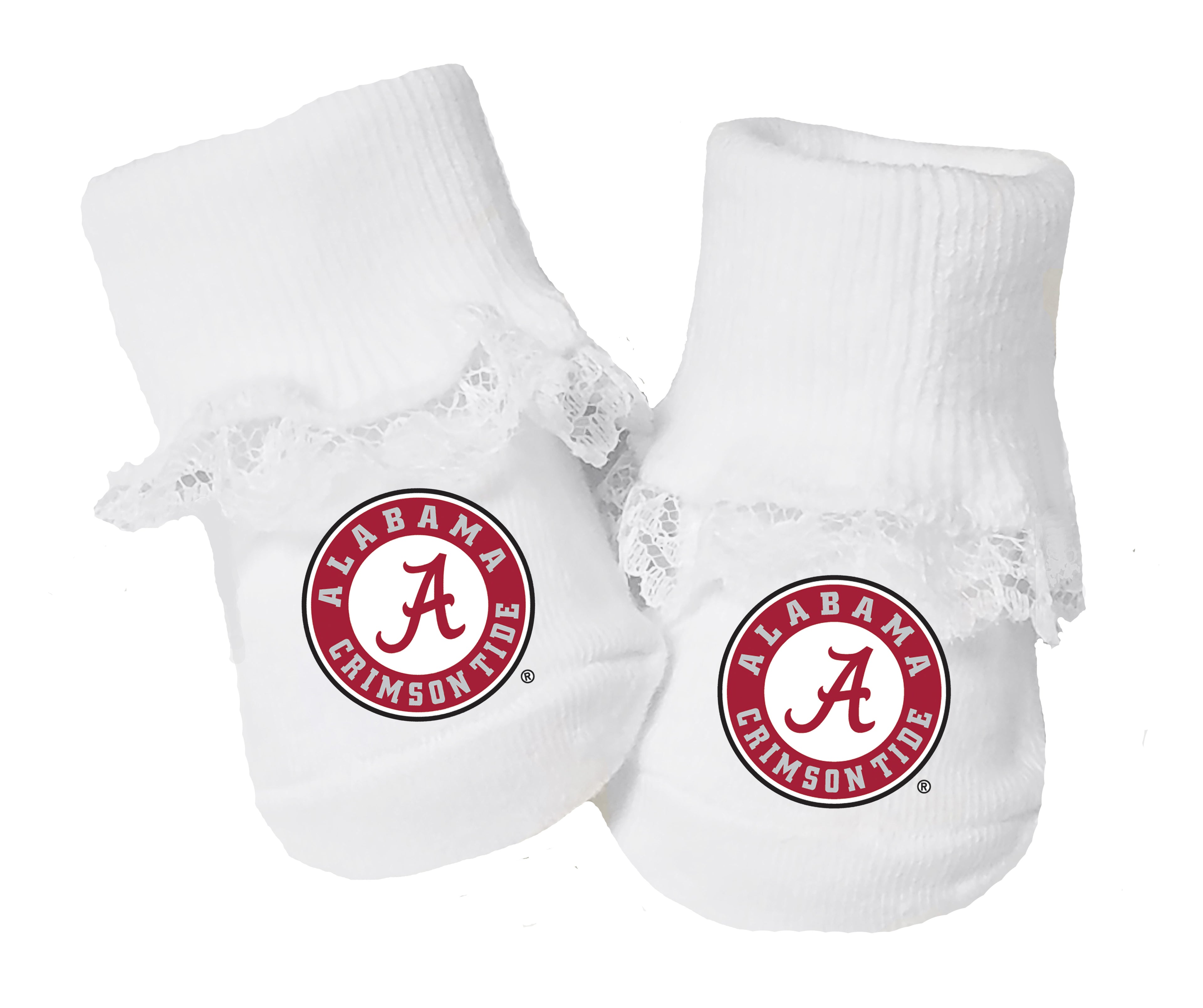 Alabama Crimson Tide Baby Toe Bootie Socks 0-9 Months