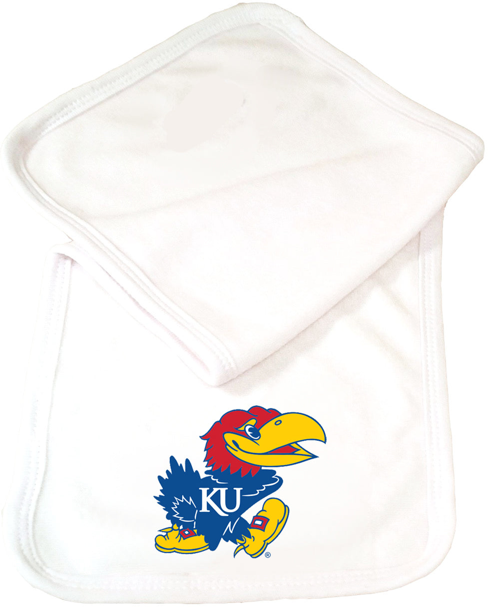 Kansas Jayhawks Baby Burp Cloth