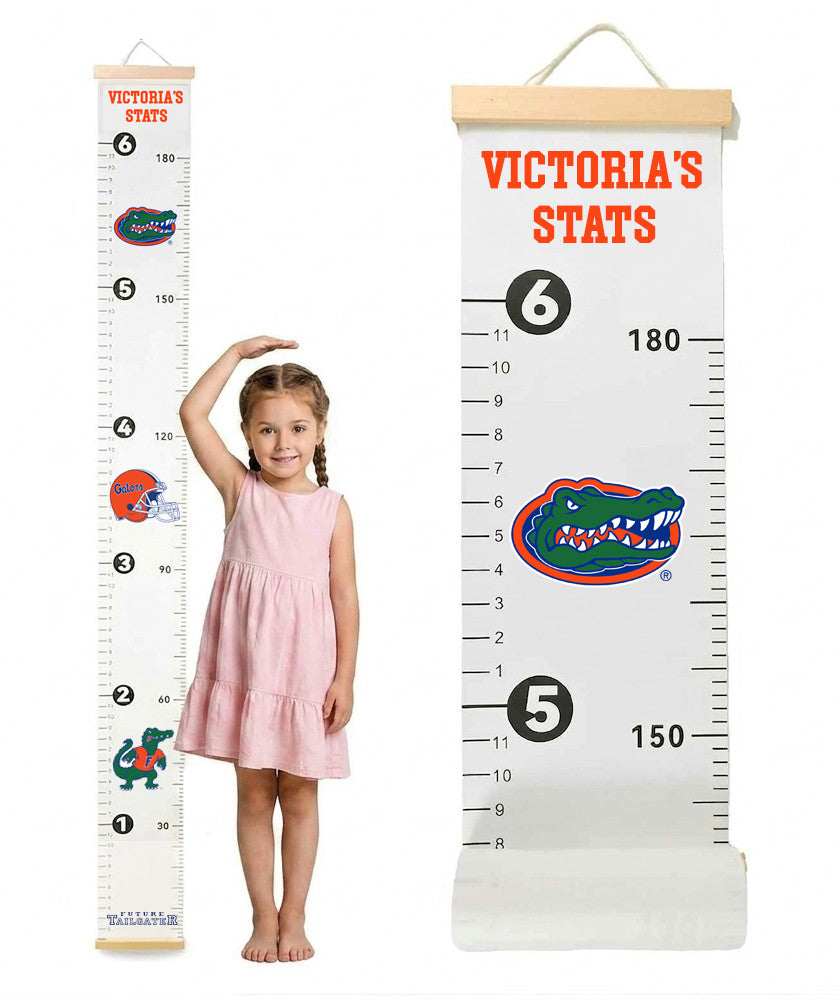Florida Gators Baby Height Growth Chart for Kids - Personalized