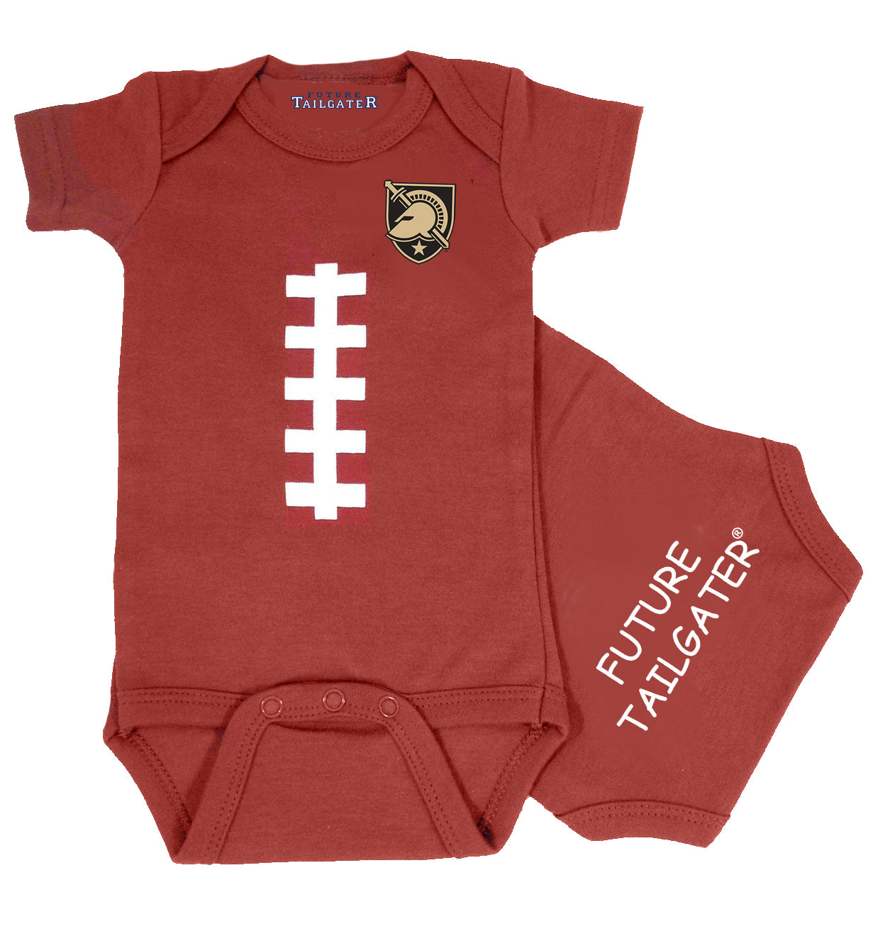 Army Black Knights Brown Football Baby Bodysuit