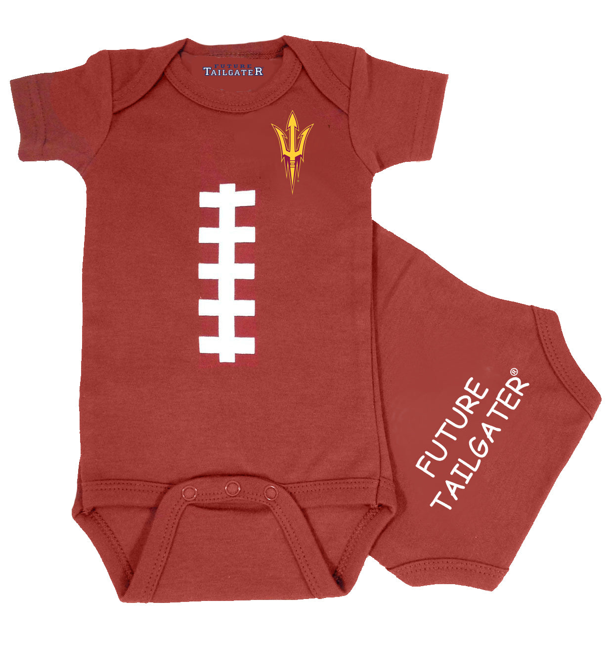 Arizona State Sun Devils Brown Football Baby Bodysuit