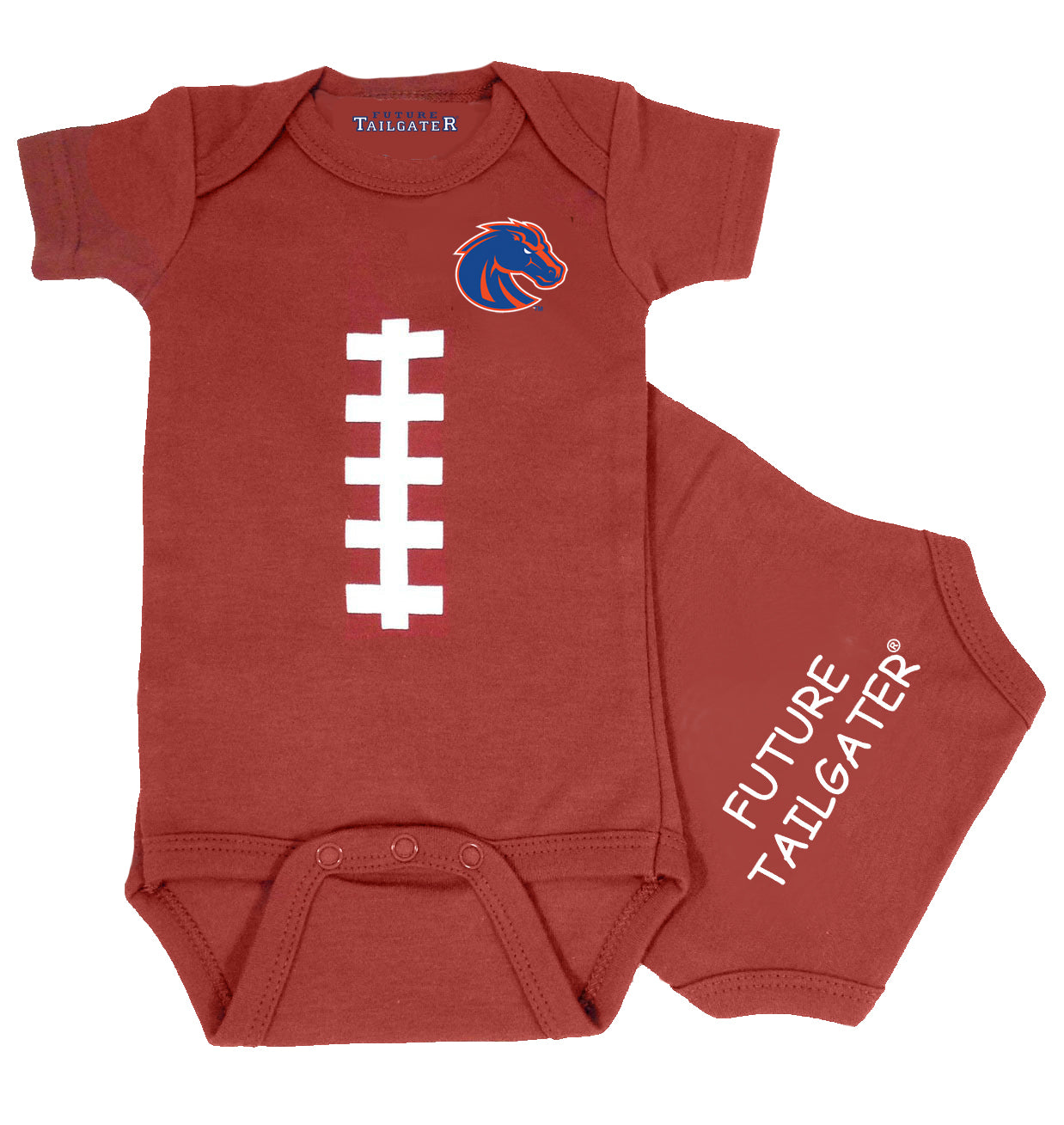 Boise State Broncos Brown Football Baby Bodysuit