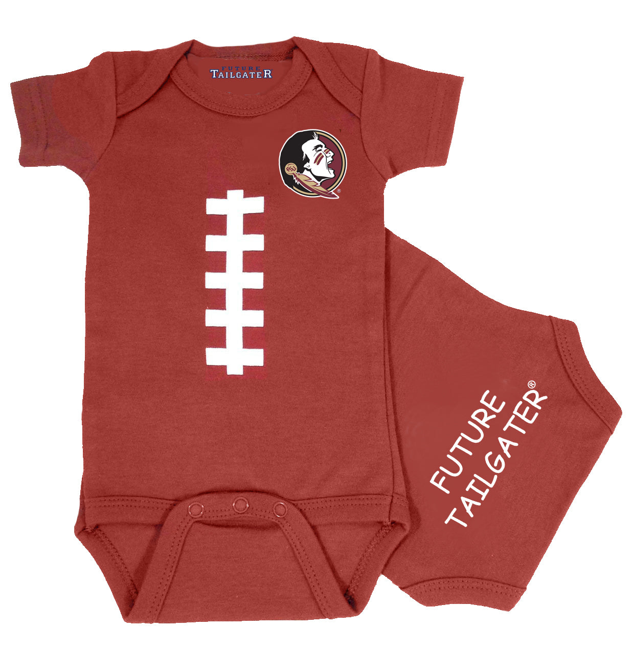 Florida State Seminoles Brown Football Baby Bodysuit