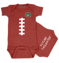 Ohio Bobcats Brown Football Baby Bodysuit