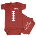 Mississippi Ole Miss Rebels Brown Football Baby Bodysuit