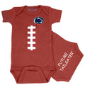 Penn State Nittany Lions Brown Football Baby Bodysuit