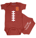 Syracuse Orange Brown Football Baby Bodysuit