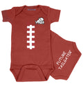 TCU Horned Frogs Brown Football Baby Bodysuit
