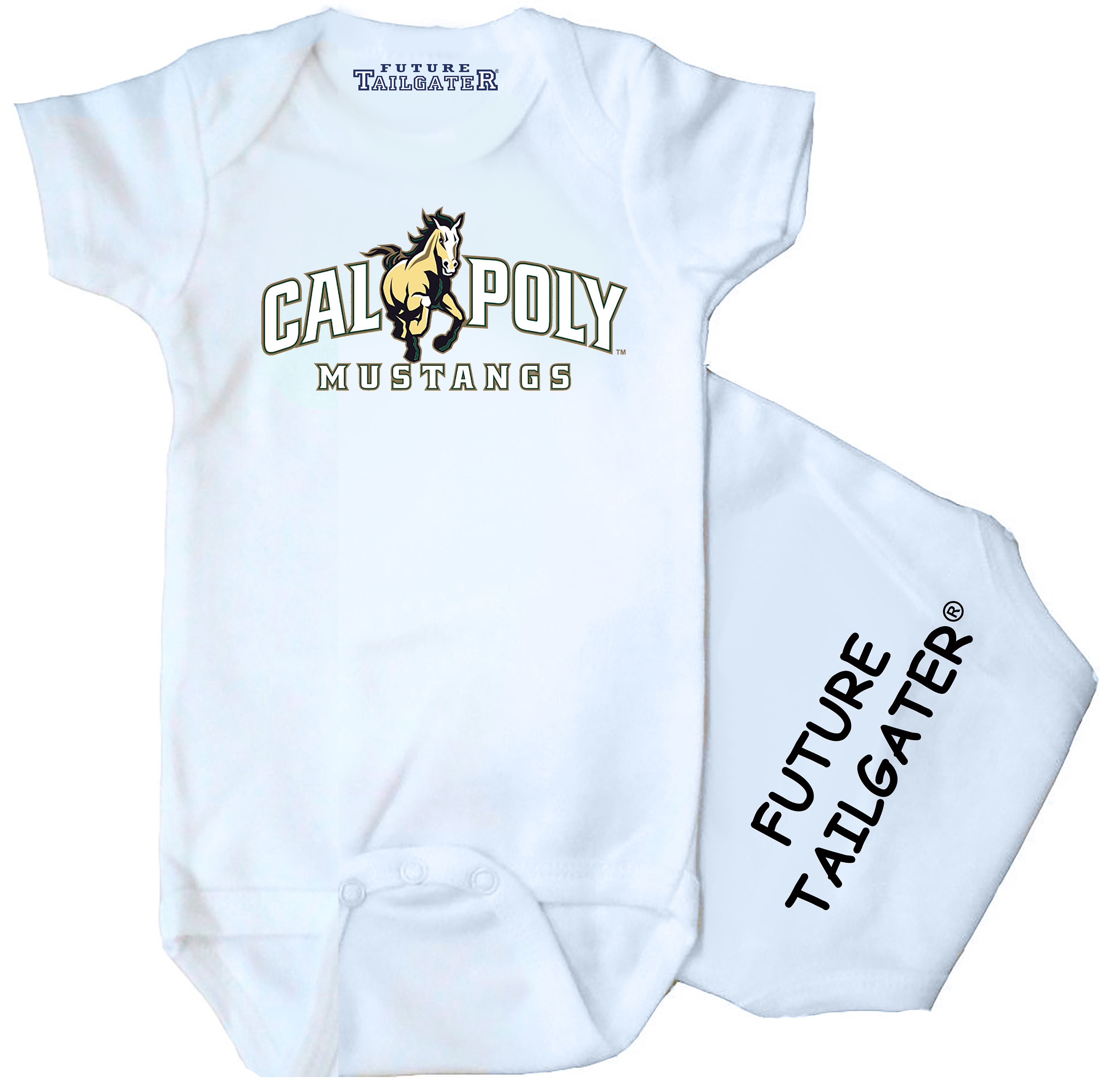 Cal Poly Mustangs Future Tailgater FT Baby Bodysuit