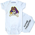ECU Pirates Future Tailgater FT Baby Bodysuit