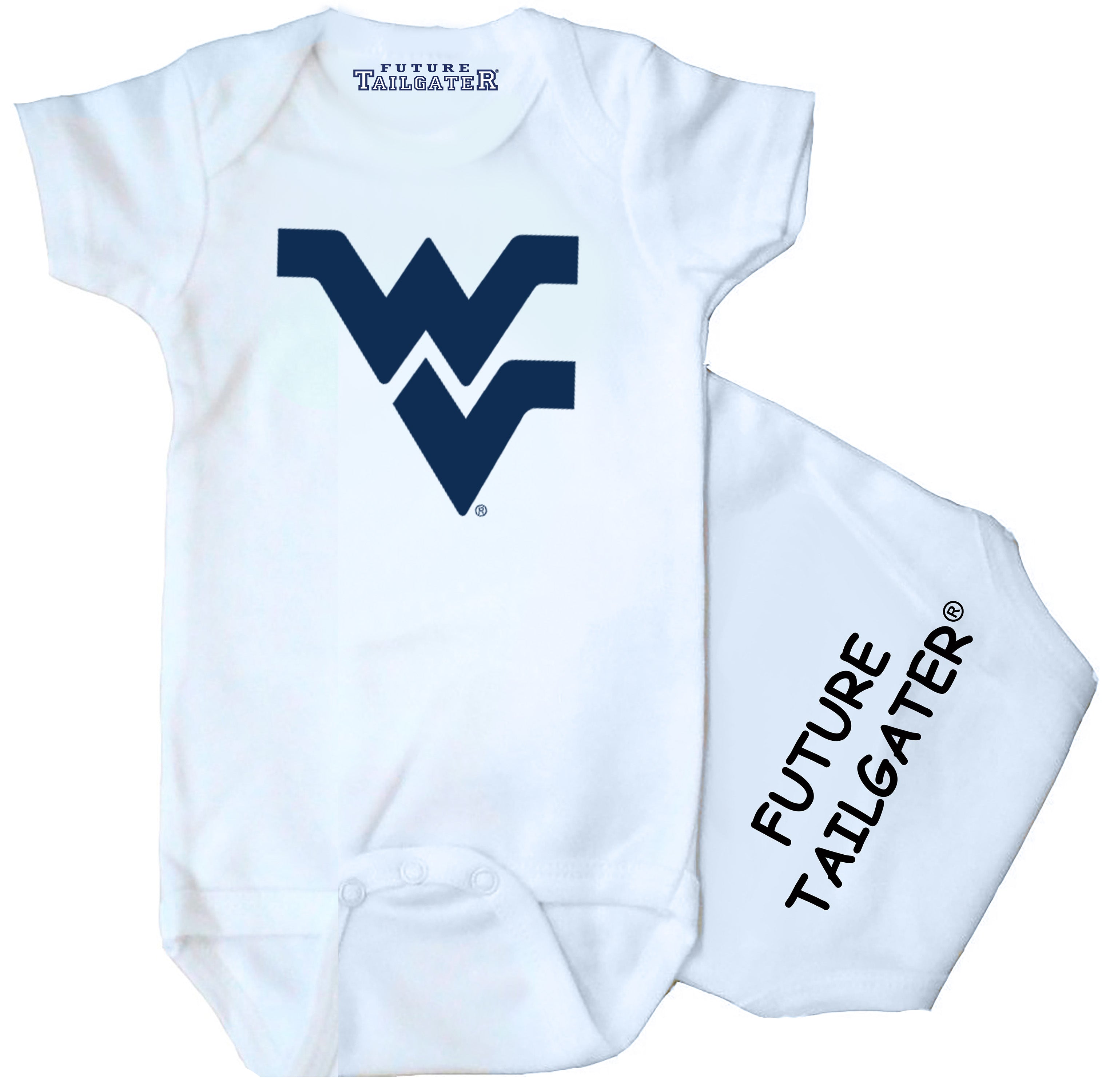 West Virginia Mountaineers Future Tailgater FT Baby Bodysuit