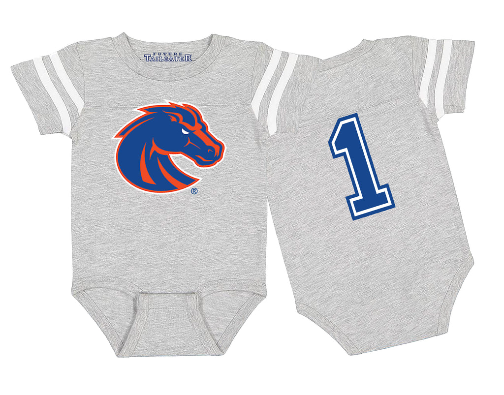 Boise State Broncos Football Jersey Baby Bodysuit
