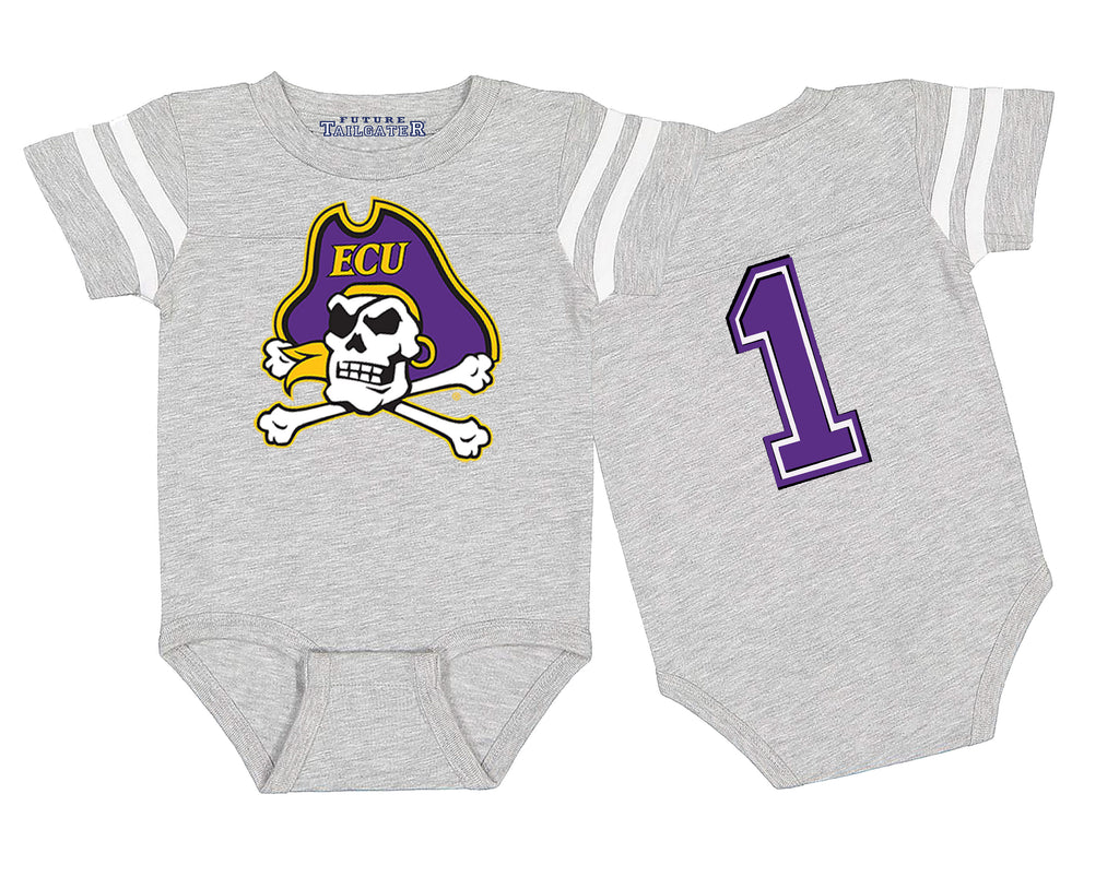 ECU Pirates Football Jersey Baby Bodysuit