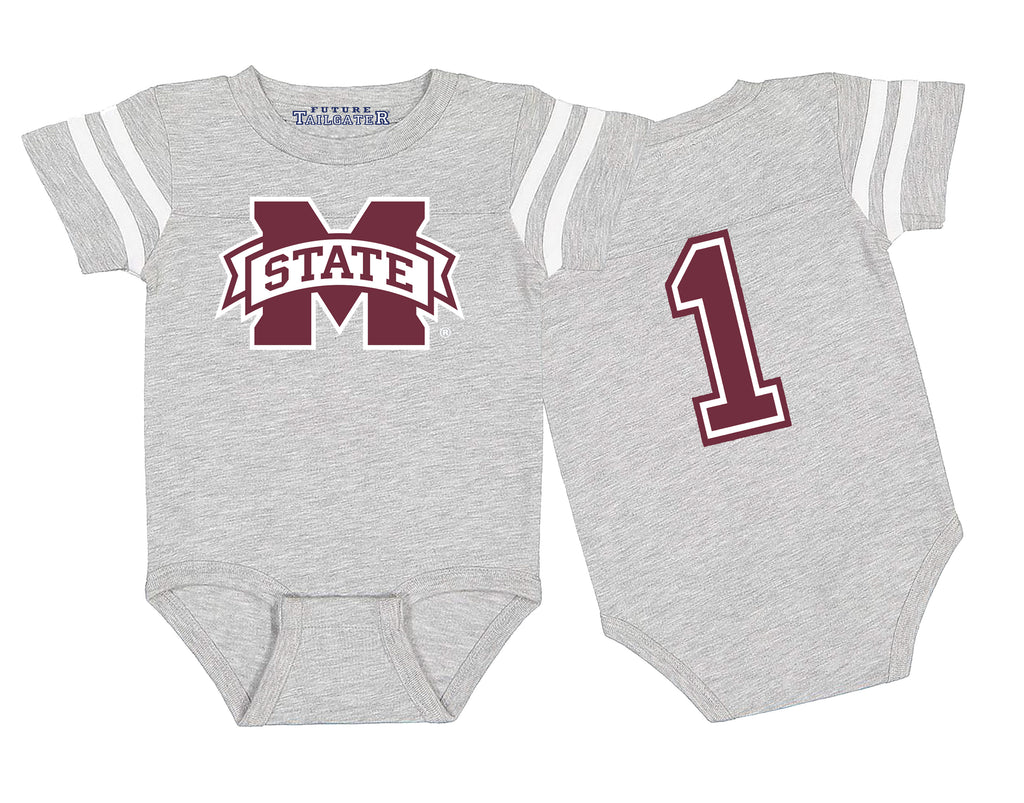 Mississippi State Bulldogs Football Jersey Baby Bodysuit