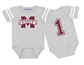 Mississippi State Bulldogs Football Jersey Baby Bodysuit