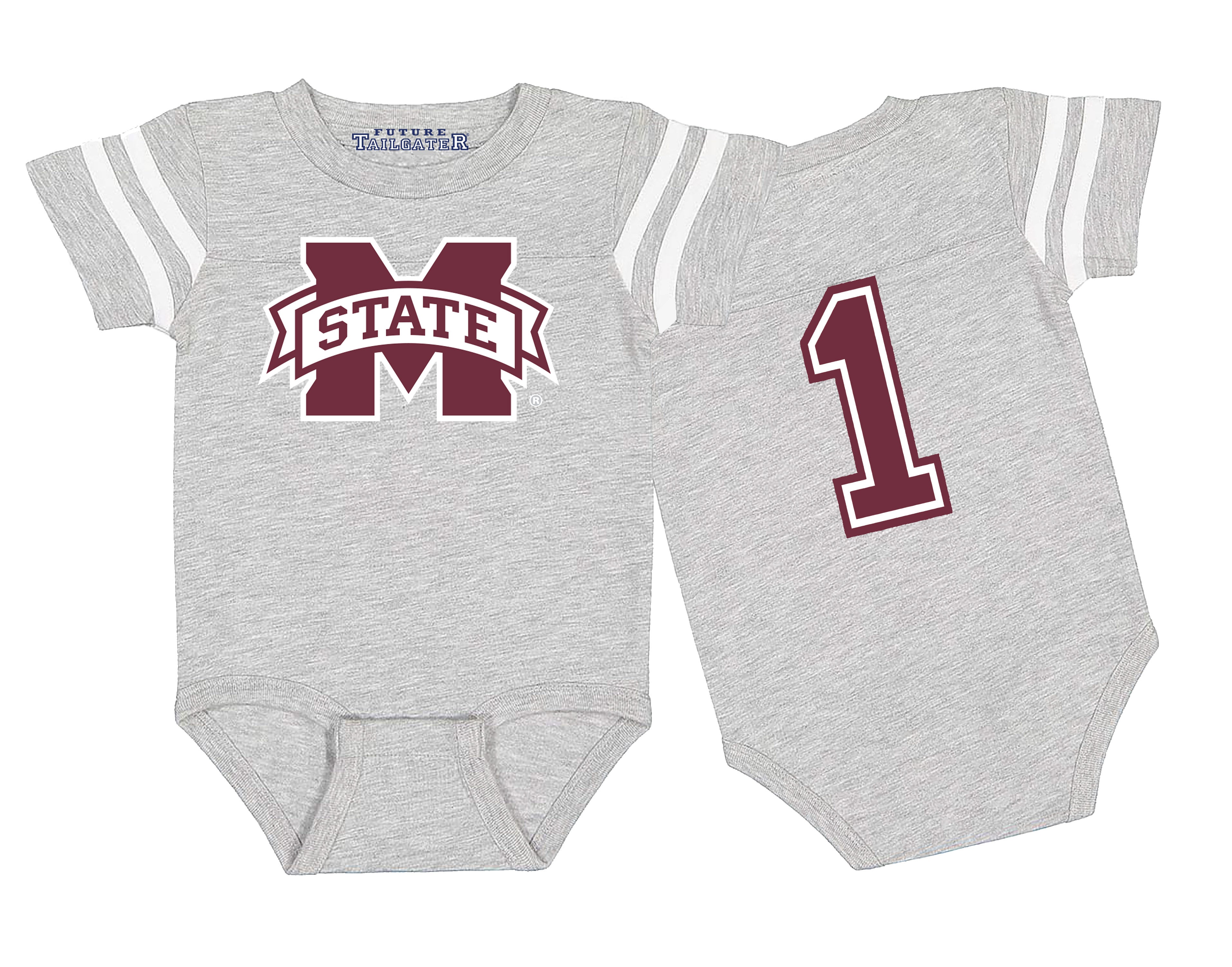 Mississippi State Bulldogs Football Jersey Baby Bodysuit