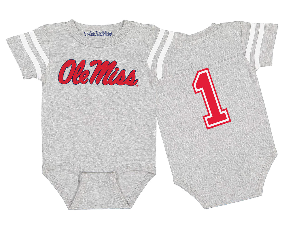 Ole Miss Rebels Football Jersey Baby Bodysuit