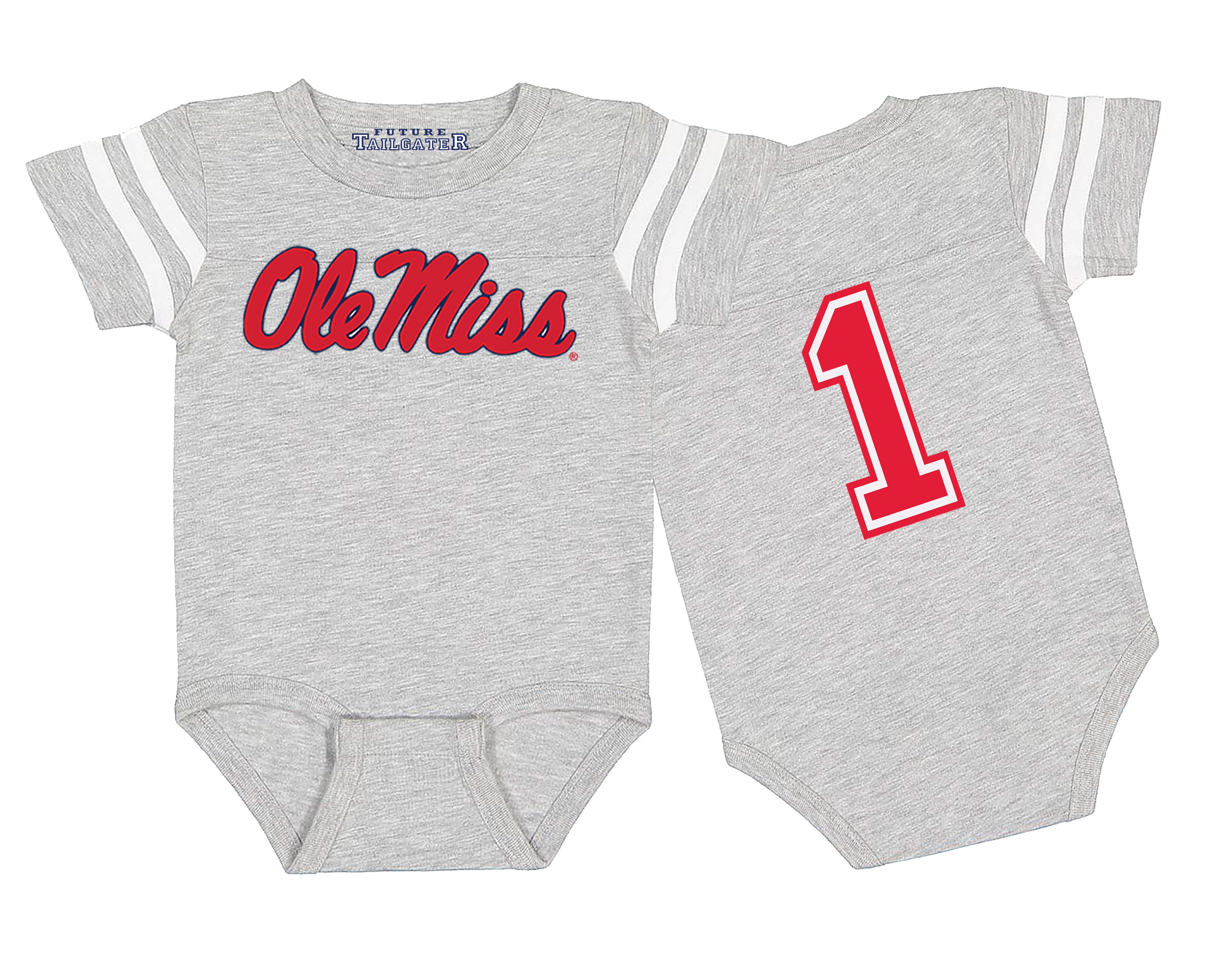 Ole Miss Rebels Football Jersey Baby Bodysuit