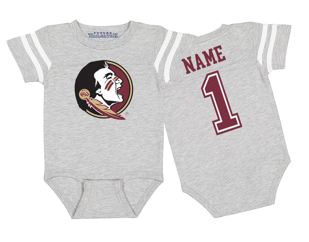 Florida State Seminoles Football Jersey Baby Bodysuit - Personalized