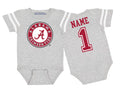 Alabama Crimson Tide Football Jersey Baby Bodysuit - Personalized