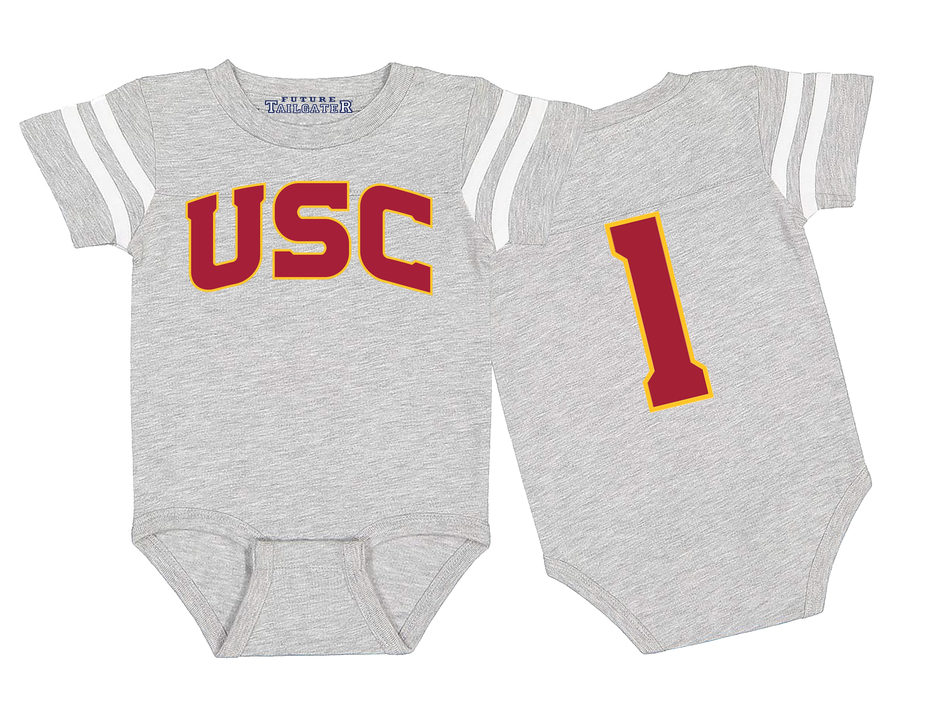 USC Trojans Football Jersey Baby Bodysuit
