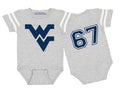 West Virginia Mountaineers Football Jersey Baby Bodysuit