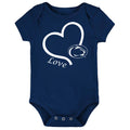 Penn State Nittany Lions Love Heart Baby Bodysuit