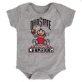 Ohio State Buckeyes National Champions Baby Bodysuit - Gray