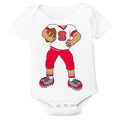 NC State Wolfpack Heads Up! Football Player Baby Bodysuit