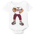 Mississippi State Bulldogs Heads Up! Football Player Baby Bodysuit